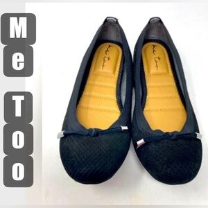 Me Too Women's Halle 2.0 Black Ballet Slip On Flats Shoes 7